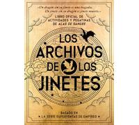 Libro oficial de actividades y pegatinas de Alas de Sangre: Los archivos de los jinetes