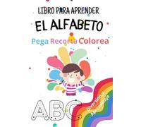 libro para aprender el alfabeto: libro del abcdario. libro para aprender las letras. libro de actividades para niños