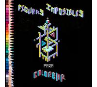 Libro Para Colorear Figuras Imposibles: 40 Ilustraciones Originales. Cuaderno Relajante Y Creativo Para Cualquier Edad. Tamaño 21,5 X 21,5 Cm Sobre Papel Blanco. Posibilidad De Recortar Cada Figura.