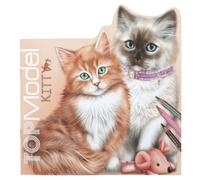 Libro para colorear Top Model 12713 Kitty con figura de gatitos y perritos