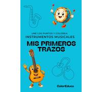 Libro une los puntos y colorea INSTRUMENTOS MUSICALES