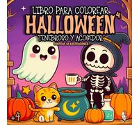 Libros para colorear - Halloween 4 - Tenebroso y Acogedor: Contiene 60 ilustraciones
