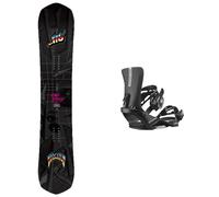 LibTech - Packs (snowboard + fix) - Snowboard all-mountain / freestyle - Pack Mayhem Rad Ripper 2026 - Noir Noir 156 cm