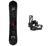 LibTech - Packs (snowboard + fix) - Snowboard all-mountain / freestyle - Pack Mayhem Rad Ripper 2026 pour Homme - Noir Noir 153 cm,156 cm,159 cm
