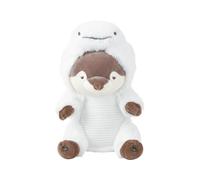 Libuhao 27028-33 Premium Nemu Animaux Loutre Kururi Sitting Hood Coussin de corps, petit taille (longueur totale: env. 27 cm), serpent, signe du zodiaque, support pour smartphone