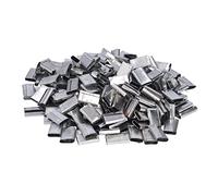 LICAEVEY 1KG Fer Ruban D'emballage Scellés Boucles pour PP | Fixation robuste, utilisation d\'emballage industriel, clips haute résistance, métal antirouille, verrouillage de sécurisé.