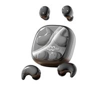 LICAEVEY 2 Paires D'écouteurs de Sommeil, écouteurs sans Fil BT 6.0 avec étui de Chargement pour Les Exercices de Travail sur Le côté, Petit Design Plat, Léger et Confortable (Black)