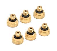 LICAEVEY 20 Pièces Buse de Pulvérisation en Laiton Atomisation Brouillard | Laiton résistant à la corrosion et à la pression, joint torique auto-scellant anti-fuite inclus, installation par serrage