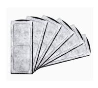 LICAEVEY 20 Pièces Cartouches de Filtre pour Aquarium 4 Étages Charbon | double face dense, approvisionnement à long terme, contrôle des odeurs, eau claire, écosystème aquatique, échange facile
