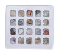 LICAEVEY 20 Pièces Kit de Collection de Roches pour Enfants Science | Ensemble de pierres précieuses en , spécimens minéraux pour jeunes scientifiques, aide pédagogique en adeau pour