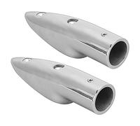 LICAEVEY 2pcs 7 8in Main Courante Embout 316 Acier Inoxydable pour Bateau | Diamètre intérieur de 7 à 8 pouces pour glissière de tube, acier inoxydable 316 de qualité marine, remplacement direct des