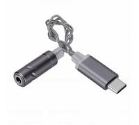 LICAEVEY Adaptateur Casque USB C vers 3,5 Mm, Puce DAC CX31993, Décodage 24 Bits 96 KHz, avec Commandes en Ligne pour Le Volume et Les Appels, pour Téléphone 15 16 17 S23 Wins 10 et (Silver)