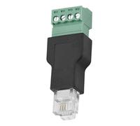 LICAEVEY Adaptateur de Borne à Vis RJ11 Mâle vers 4 Broches pour Modems, Télécopieurs, Téléphones Fixes, Transfert de Signal Stable, Connecteur RJ11 6P4C avec Boîtier en Plastique