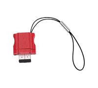 LICAEVEY Adaptateur de Charge avec Prise Casque 3,5 Mm et Corde Anti-Perte (Rouge)