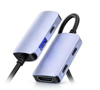 LICAEVEY Adaptateur USB C vers Lunettes AR, Convertisseur Vidéo PD 65 W Charge and Play 4K 60 Hz, adapté aux Lunettes, Xreal, One pour Les Jeux et Le Divertissement Mobile