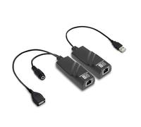 LICAEVEY Adaptateur USB vers Ethernet avec Adaptateur d'alimentation, 100m de Transfert Distance Cat5 Cat5e Connecture du Câble Réseau Cat6 USB vers L'adaptateur Ethernet (Prise UE)