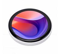 LICAEVEY Badge Numérique Tactile HD de 1,85 Pouce, Code PIN électronique avec 32 Mo de Mémoire, Contrôle Via Application Bluetooth 6.0, Réveil Automatique, pour L'affichage D'images et de (WHITE)