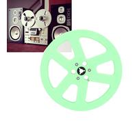LICAEVEY Bobine de Bande Vide, Bobine de Réception en Plastique de 7 Pouces 1/4 Compatible avec ReVox Studer pour L'enregistrement (Green)