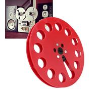 LICAEVEY Bobine de Réception 1/4 de 7 Pouces, Remplacement pour Lecteur de Bande ReVox, Bobine de Bande Vide ABS Vintage avec 12 Trous (Rouge)