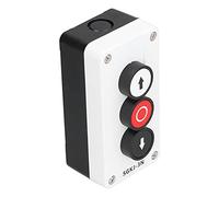 LICAEVEY Boîte de Commutation Momentanée, Interrupteurs à Bouton-poussoir d'arrêt Haut-bas, Bouton de Récupération Automatique, Contrôleur de Porte Roulante de Grue à 3 Voies et 4 Voies pour