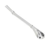 LICAEVEY Bombilla de Paille Yerba Mate, Cuillère Filtrée en Acier Inoxydable avec Pointe Coudée pour thé en Feuilles, Passoire en Métal Réutilisable pour Jus Pulpeux et Presse Française, Cadeau