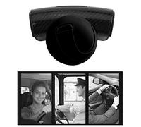 LICAEVEY Boule de Bouton de Volant, Spinner de Voiture Universel pour la Conduite à une Main, Assistance de sécurité à Poignée en Caoutchouc, Verrouillage à Boulon sécurisé pour Camion SUV Van (BLACK)