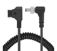 LICAEVEY Câble d'alimentation D-Tap vers DC, Connecteur de Verrouillage à Angle Droit 12 V pour Batterie à Montage en V pour Moniteur pour Dispositifs D'entrée CC BMCC BMPC Atomos,