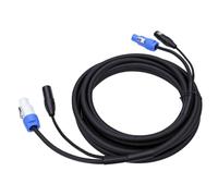 LICAEVEY Câble D'extension pour PowerCON et XLR Combo 3 Broches, Signal 23AWG avec Cordon d'alimentation 10A 3x2,5 mm² pour éclairage de Scène, Concerts, événements (Hmm)