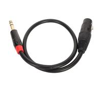 LICAEVEY Câble XLR Femelle vers TRS, 3 Broches vers 1/4in Stéréo | Câble d\'interconnexion symétrique, 0,5 m, avec coque métallique pour studio, son live et home cinéma