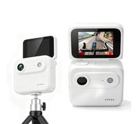 LICAEVEY Caméra d'action 1080P, Caméra de Sport 48MP avec Grand Angle 143 °, écran TFT Flip de 2,0 Pouces, Stabilisation d'image électronique pour L'enregistrement de Voyage Vlogging