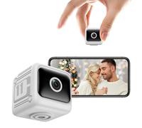 LICAEVEY Caméra de sécurité sans Fil Améliorée 2025 avec HD 1080P, Détection de Mouvement et Sirène, Caméra Rechargeable WiFi Intérieure, Stockage Cloud/SD pour la Surveillance Domestique (White)