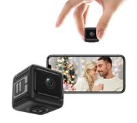LICAEVEY Caméra de sécurité sans Fil Améliorée 2025 avec HD 1080P, Détection de Mouvement et Sirène, Caméra Rechargeable WiFi Intérieure, Stockage Cloud/SD pour la Surveillance Domestique (Black)