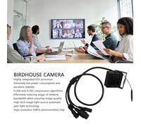 LICAEVEY Caméra Nichoir à Faible luminosité avec Processeur SOC, Technologie de Gain de Source Lumineuse, Vidéo en Temps Réel, IP, H.265, Compression H.264, Objectif CMOS (5MP)