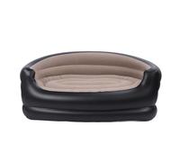LICAEVEY Canapé Gonflable, canapé Gonflable pour Deux, Chaise Double en Velours Imperméable en PVC pour Camping Plage Extérieur Portable (Brown)