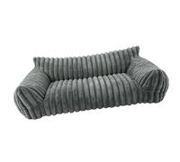 LICAEVEY Canapé pour Animaux de Compagnie pour Chats et Petits Chiens, Lit pour Chien avec Dossier à Trois Côtés, Soutien Ergonomique pour la Tête et les Genoux, Chaleur Toute l'année (L90*65*20 cm)