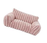 LICAEVEY Canapé pour Animaux de Compagnie pour Chats et Petits Chiens, Lit pour Chien avec Dossier à Trois Côtés, Soutien Ergonomique pour la Tête et les Genoux, Chaleur Toute l'année (M75*50*20 cm)