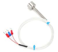 LICAEVEY Capteur de Température Magnétique PT100, Sonde de Thermistance étanche, Acier Inoxydable 304 pour Moteur de Pompe, Chaudière (1m)