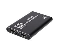 LICAEVEY Carte de Capture Vidéo 4K - Interface Multimédia HD vers Carte de Capture de Jeu USB 3.0, 1080p 60 FPS avec Entrée Micro 3,5 Mm pour Le Streaming en Direct et Les Jeux