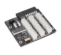 LICAEVEY Carte de Dérivation GPU pour Exploitation Minière, Adaptateur PCIE 12 Ports 6 Broches avec Affichage de Tension LED, Puissance Maximale de 2 200 W et Lien PSU pour Alimentation