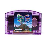 LICAEVEY Cartouche de Jeu Adaptée à la Cartouche de Jeu Open Source à Lecture Rapide N64, Prise en Charge des Jeux Rétro 64DD, capacité de 64 Mo avec Sauvegarde Automatique pour les Jeux (violet