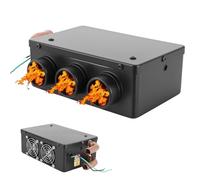 LICAEVEY Chauffage et Dégivreur de Voiture 12 V 50 W, Chauffage Rapide avec 3 Sorties D'air pour le Dégivrage du Pare-brise, Chauffage D'hiver Portable à Faible Bruit pour Tous les