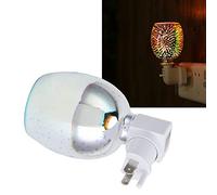 LICAEVEY Chauffe-Cire électrique 3D avec Veilleuse, Fondeur de Parfum sans Fumée et Diffuseur D'aromathérapie, Lampe Enfichable 7 W pour la Décoration de la Maison, du Bureau, de la (Prise UE 220V)