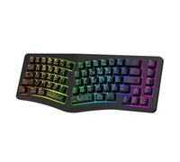 LICAEVEY Clavier de Jeu Ergonomique, Filaire rétroéclairé RVB, Compact, 69 Touches pour PC Portable, Prise en Charge de W in, 25 Touches Anti-ghosting et Conception Portable
