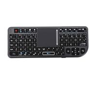 LICAEVEY Clavier de Voyage avec pavé Tactile, Clavier Bluetooth Double Mode, pavé Tactile Central, 7 Modes de Rétroéclairage, Batterie Rechargeable 600 MAh, for Smart TV Home Cinéma et
