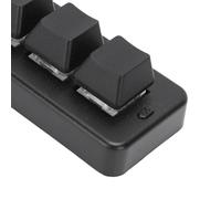 LICAEVEY Clavier personnalisé à 3 Touches, Clavier Programmable à 3 Touches, Anical avec connectivité USB Bluetooth Filaire pour Gagner du Travail de Jeu sur PC Linux (Black)