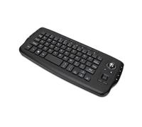LICAEVEY Clavier sans Fil avec Trackball, Touches de Contrôle Multimédia Ergonomiques Portables 2,4 Ghz pour PC Android TV Box HTPC IPTV Console de Jeu