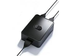 LICAEVEY Commutateur USB 3.0 2 en 1 Sortie, Sélecteur de Commutateur USB Bidirectionnel pour Le Partage D'imprimante, 2 Ordinateurs Partagent 1 Périphérique , Plug and Play pour Wins