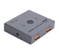 LICAEVEY Commutateur USB 3.2, Sélecteur USB 10 Gbit/s 2 Entrées Sorties pour Ordinateurs Partageant Clavier, Souris, Imprimante, Scanner avec Indicateur LED