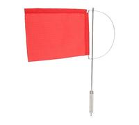 LICAEVEY Drapeau Indicateur de Vent, Mât en Acier Inoxydable, Manche à Vent en Nylon pour Voilier, Yacht, Drapeau de Bateau Rouge avec Mât Antirouille, Girouette Portable Légère pour l'observation