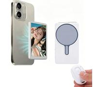 LICAEVEY Écran D'affichage Magnétique pour Selfie pour Diffusion en Direct Vlog, Moniteur de Caméra Arrière avec Télécommande WiFi Bluetooth 2,4 GHz 5 GHz, Haut-Parleur intégré